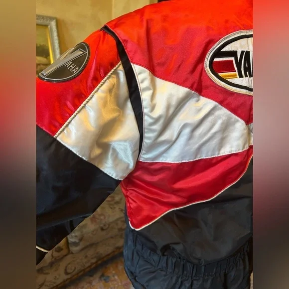 Vintage 90's Yamaha Racing Women's Snowmobile Winter Puffer Jacket S - Picture 11 of 16